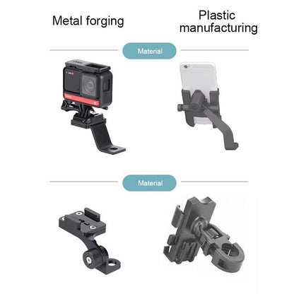 Universal Alloy Handlebar Phone Mount for Sport Cameras - Red Tristar Online