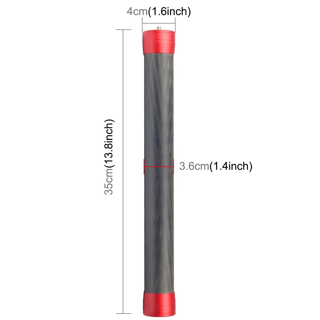 35cm Carbon Fiber Monopod Extension for Gimbal - Red Tristar Online