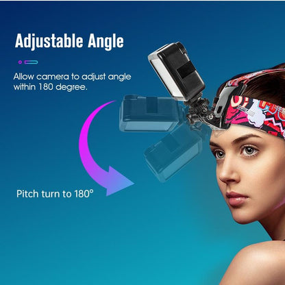 Universal Action Camera Head Strap Mount - Red Tristar Online