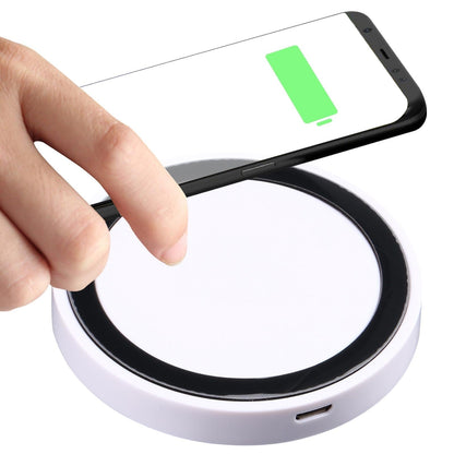 Universal 5W Round Wireless Charger - Black + Red Tristar Online