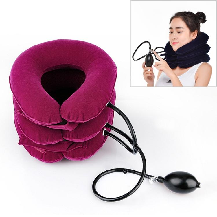 Full Cashmere Cervical Traction Instrument Neck Massage & Support - Rose Red Tristar Online