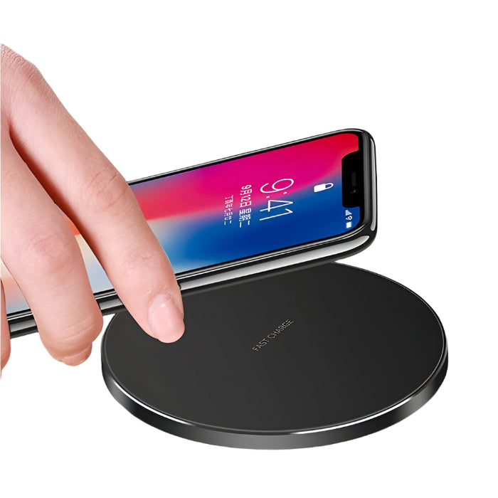 Ultra Thin Wireless Fast Charging Pad - Silver Tristar Online