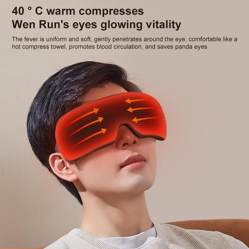 Smart Eye Massager With Hot Compress Air Pressure & Vibration - Light Smoke Tristar Online