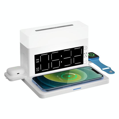 6 In 1 Wireless Charger N65 Multifunction - White Tristar Online