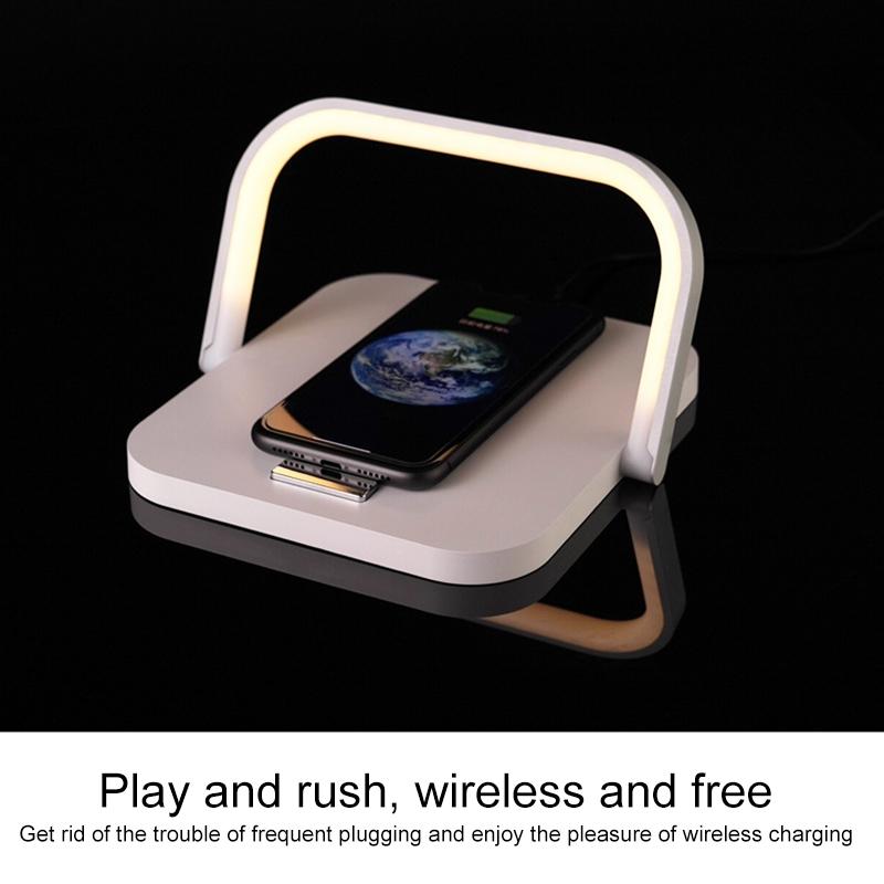 Portable Wireless Charger Led Desk Lamp White Tristar Online
