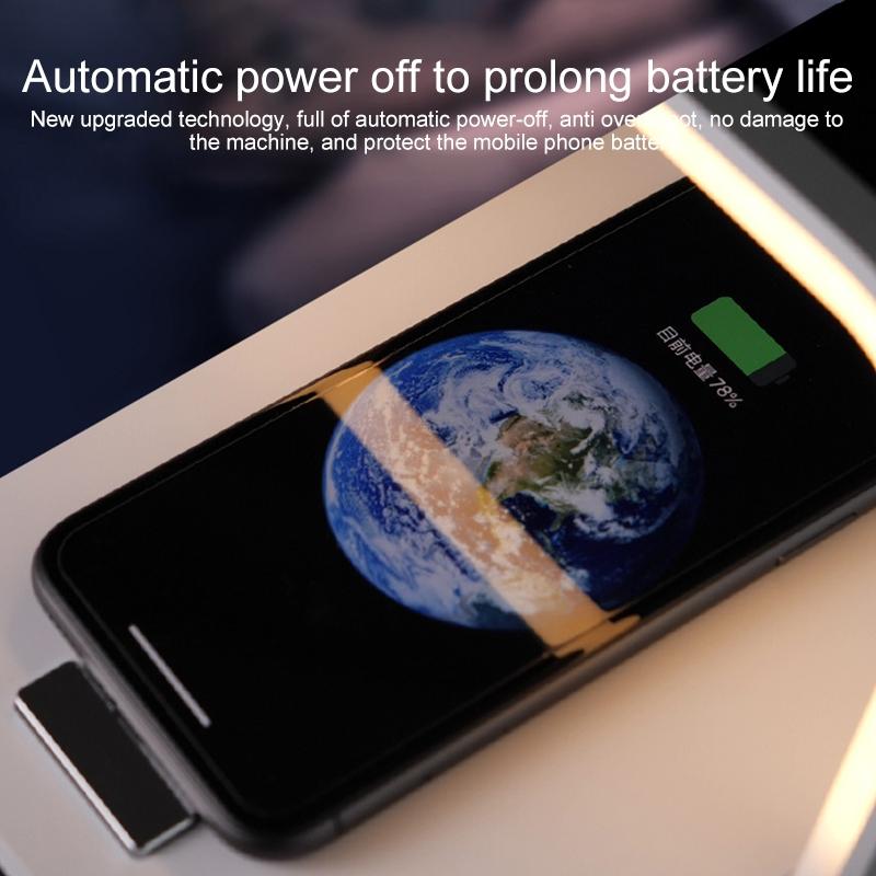 Portable Wireless Charger Led Desk Lamp White Tristar Online