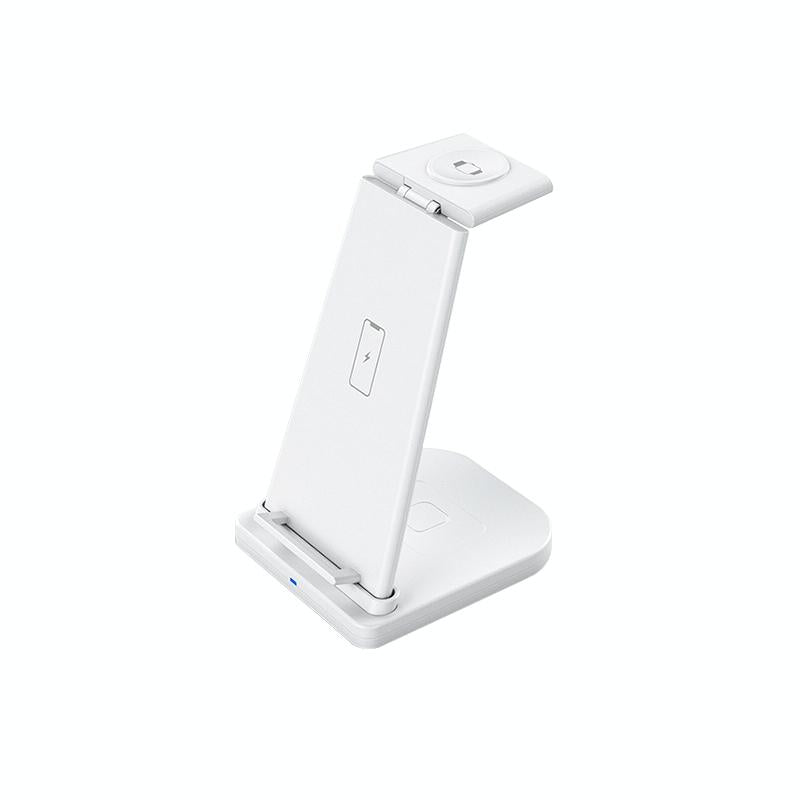 3 In 1 Foldable Charging Stand For Iphones Apple Watch And Airpods - White Tristar Online
