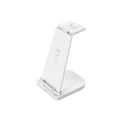 3 In 1 Foldable Charging Stand For Iphones Apple Watch And Airpods - White Tristar Online