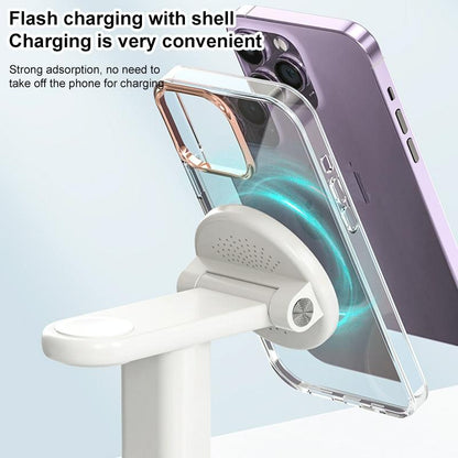 3 In 1 Magnetic Wireless Charger Stand 15W - White Tristar Online