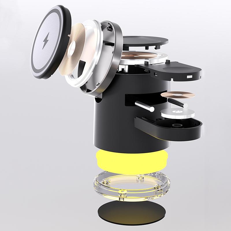 15W 4 In 1 Foldable Magnetic Wireless Charger - White Tristar Online