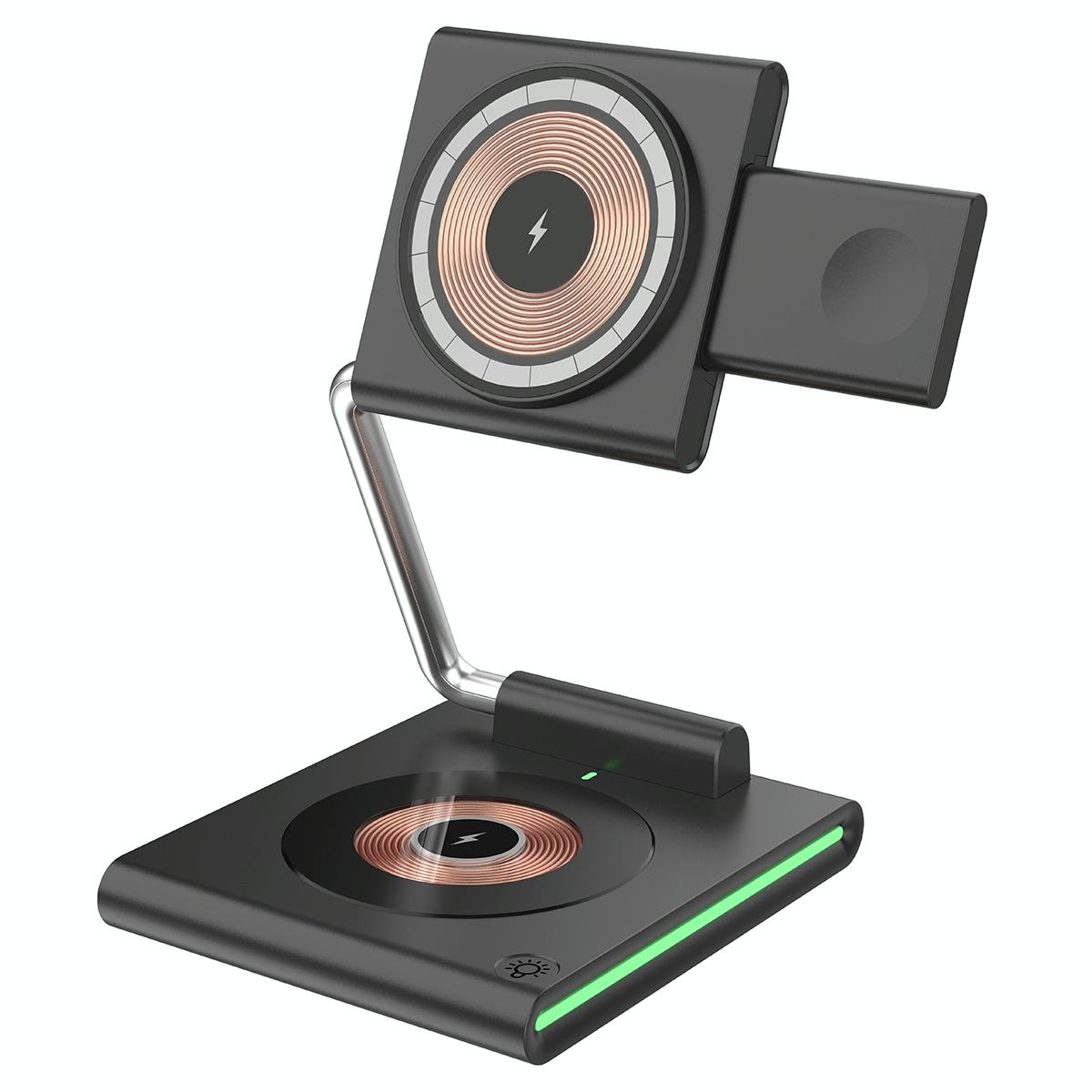 15W Foldable Magnetic Wireless Charger - White Tristar Online