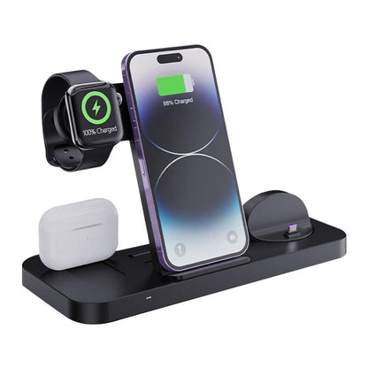 6 In 1 Foldable Vertical Wireless Charger - White Tristar Online