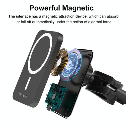 15W Magnetic Wireless Charger With Vlogging Phone Clamp - White Tristar Online