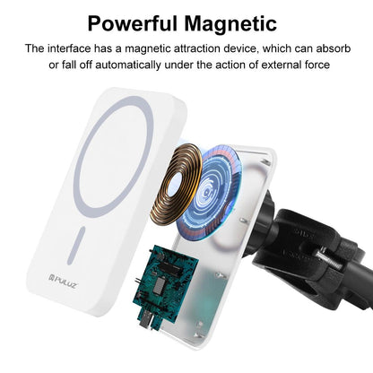 15W Magnetic Wireless Charger With Vlogging Phone Clamp - White Tristar Online