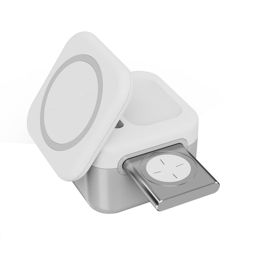 15W 3 In 1 Magnetic Wireless Charger White Tristar Online