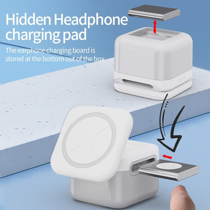 15W 3 In 1 Magnetic Wireless Charger White Tristar Online