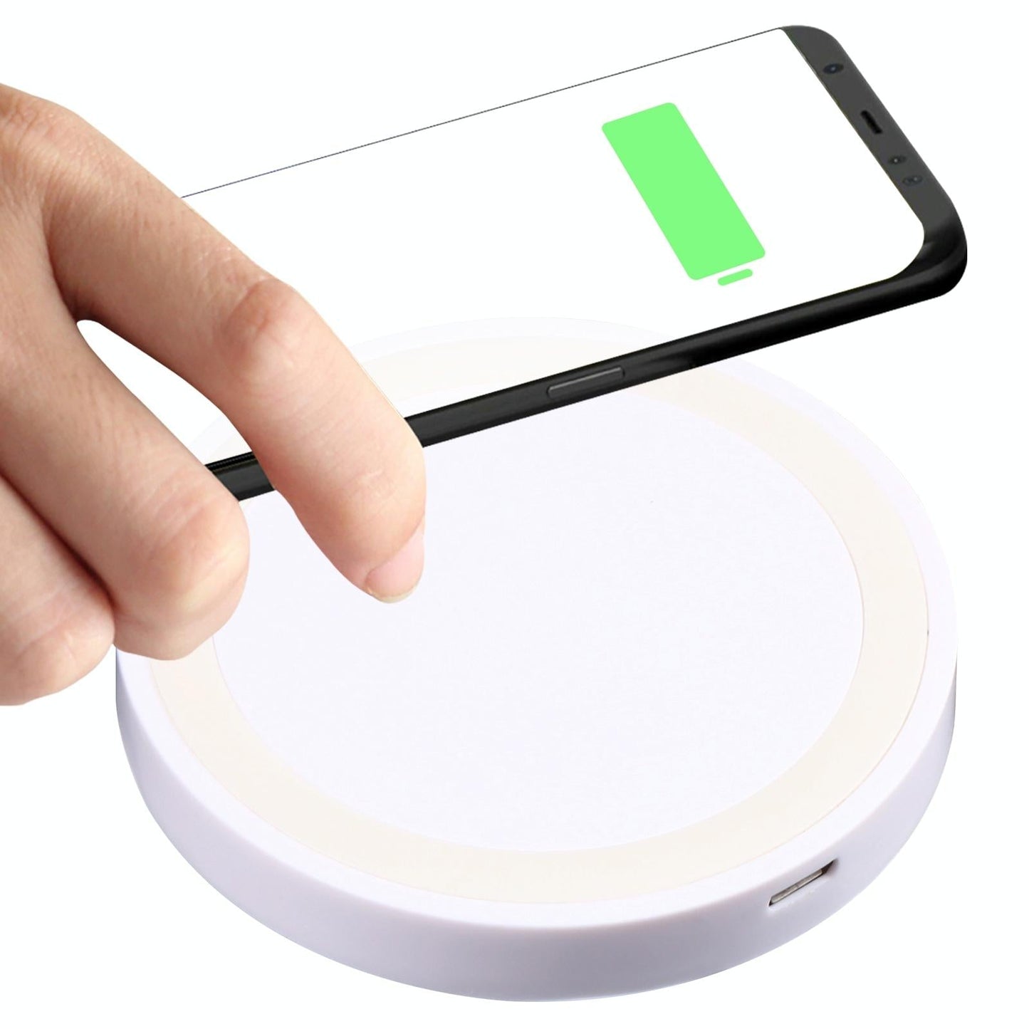 Universal 5W Round Wireless Charger - White Tristar Online