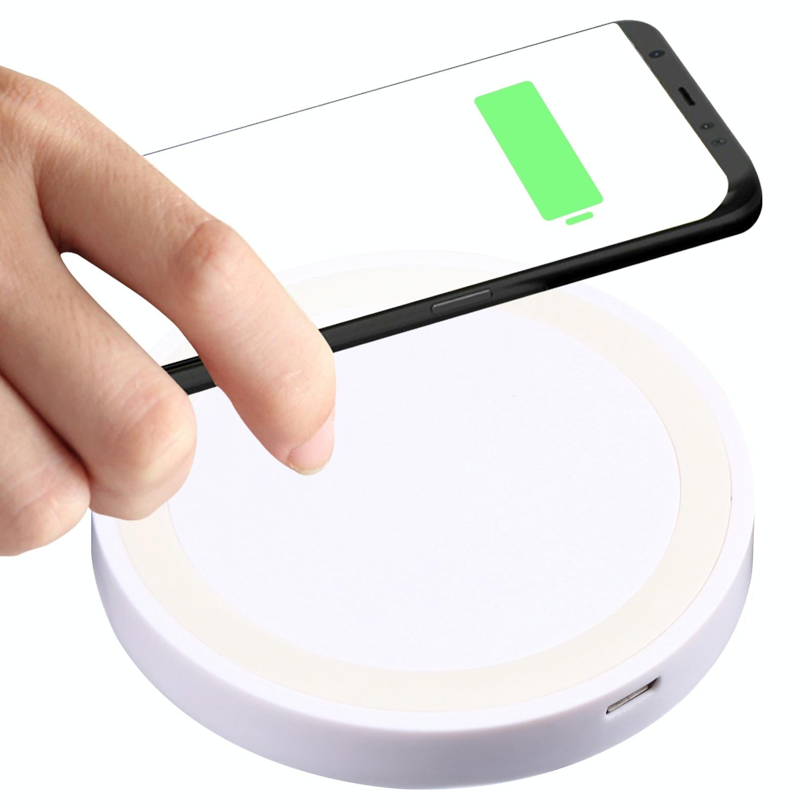 Universal 5W Round Wireless Charger - White Tristar Online