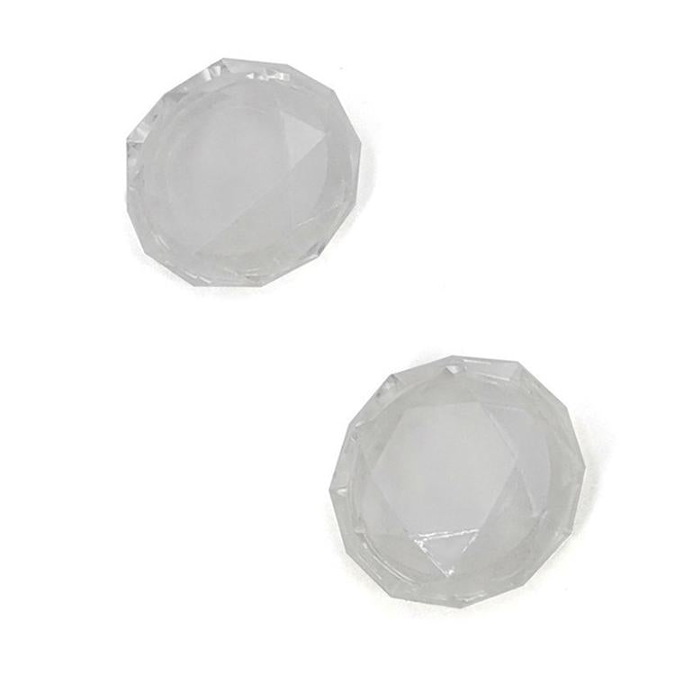 2 Pcs Diamond Texture Games Grip Caps for Ps5 - Clear White Tristar Online