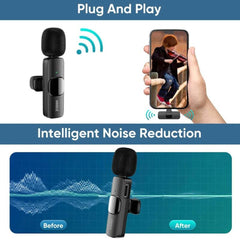 Hridz K9 Wireless Rechargeable 2 in 1 Lightning Microphone For Lightning Port Devices Recording Interview Tristar Online