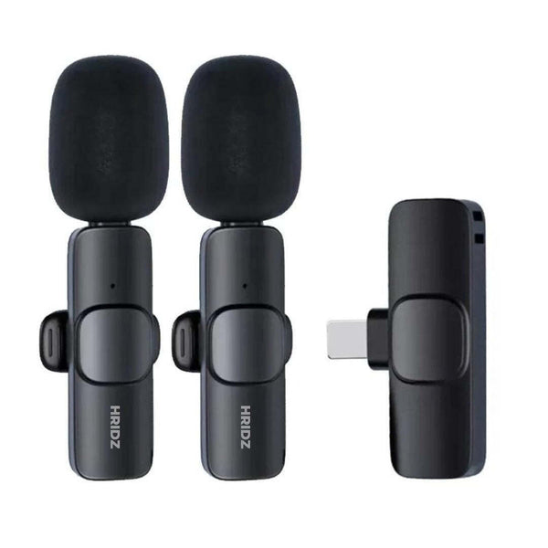 Hridz K9 Wireless Rechargeable 2 in 1 Lightning Microphone For Lightning Port Devices Recording Interview Tristar Online