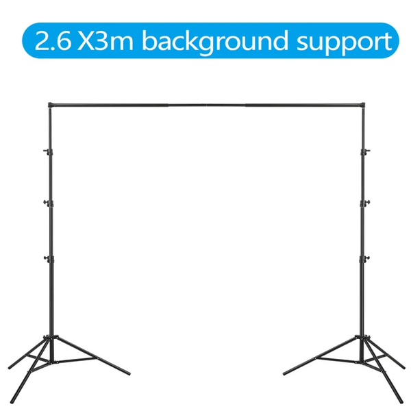 2.6M*3M Heavy Duty Backdrop Support System for Photography Background Photo Video Studio Tristar Online