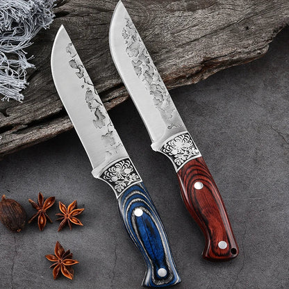 NNEOBA Forged Cleaver Kitchen Chef Knife -  With Cover (2pcs) Tristar Online