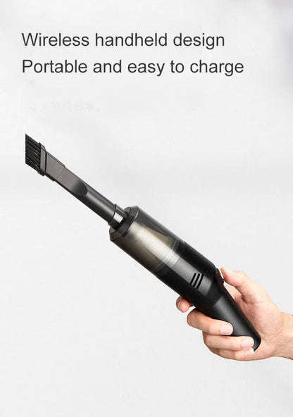 Black Wireless Portable Vacuum Cleaner - Handheld Mini Car Vacuum for Wet & Dry Use, Pet Hair Remover, Lightweight Home Cleaner Tristar Online