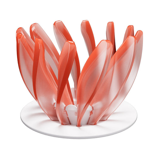 V60 Pour Over Coffee Dripper - Heat Resistant Brew Filter Cone - Orange(White Base) Tristar Online