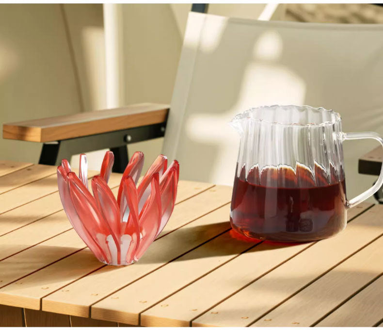 V60 Pour Over Coffee Dripper - Heat Resistant Brew Filter Cone - Orange(White Base) Tristar Online