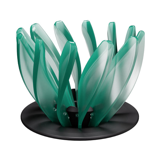 V60 Pour Over Coffee Dripper - Heat Resistant Brew Filter Cone - Green(Black Base)