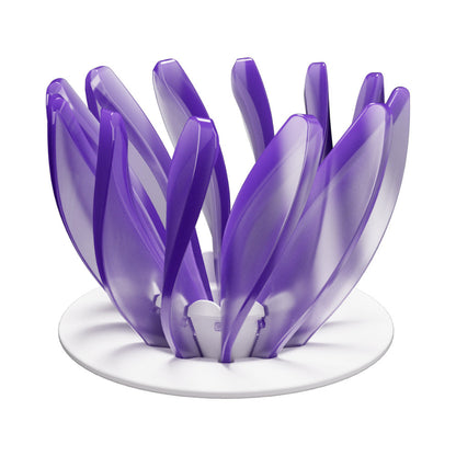 V60 Pour Over Coffee Dripper - Heat Resistant Brew Filter Cone - Purple(White Base) Tristar Online