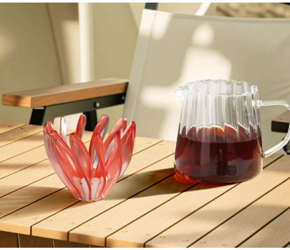 V60 Pour Over Coffee Dripper - Heat Resistant Brew Filter Cone - Purple(White Base) Tristar Online