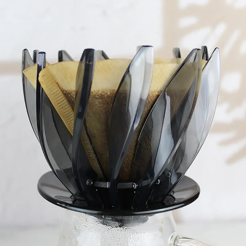 V60 Pour Over Coffee Dripper - Heat Resistant Brew Filter Cone - Purple(Black Base) Tristar Online