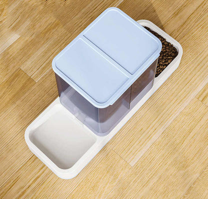 Blue 2-in-1 Automatic Pet Water and Food Dispenser - Gravity Feeder for Cats and Dogs Tristar Online
