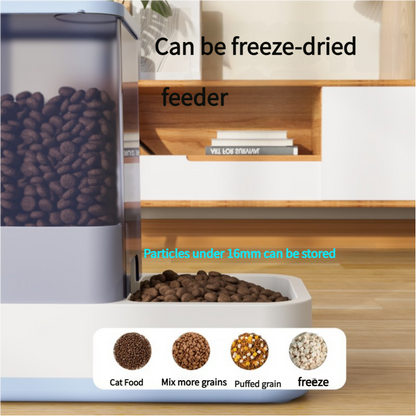 Pink 2-in-1 Automatic Pet Water and Food Dispenser - Gravity Feeder for Cats and Dogs Tristar Online