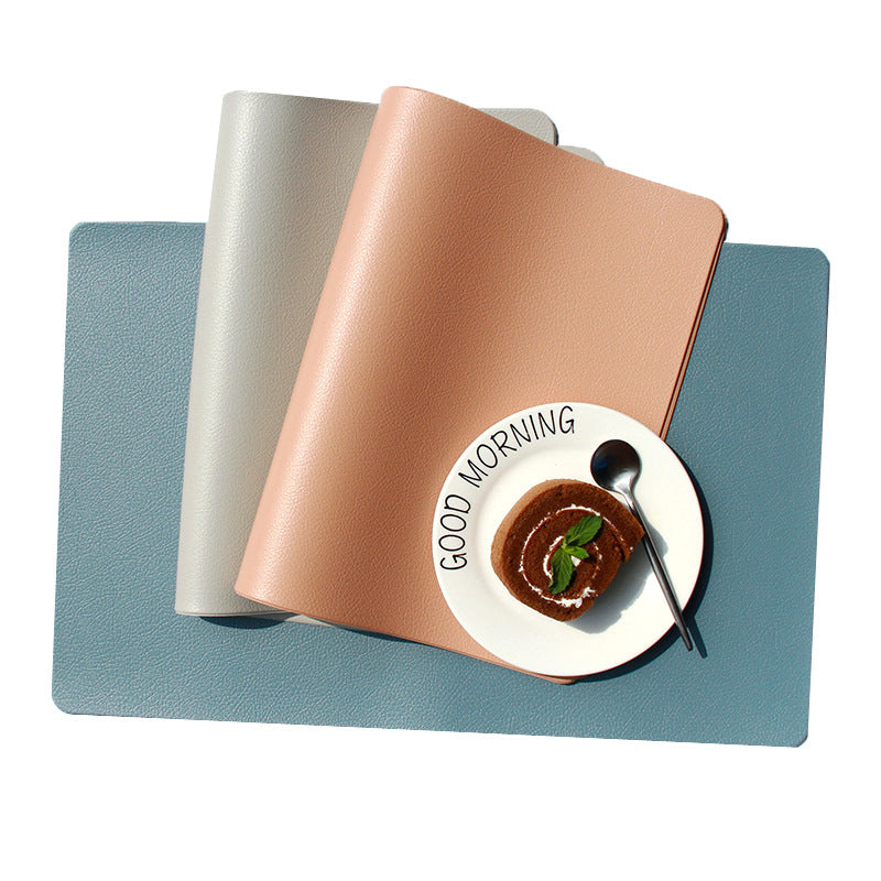 5 PCS Green Nordic Style Leather Placemat - Anti-Slip, Heat-Resistant Table Mat 30cm x 45cm Tristar Online