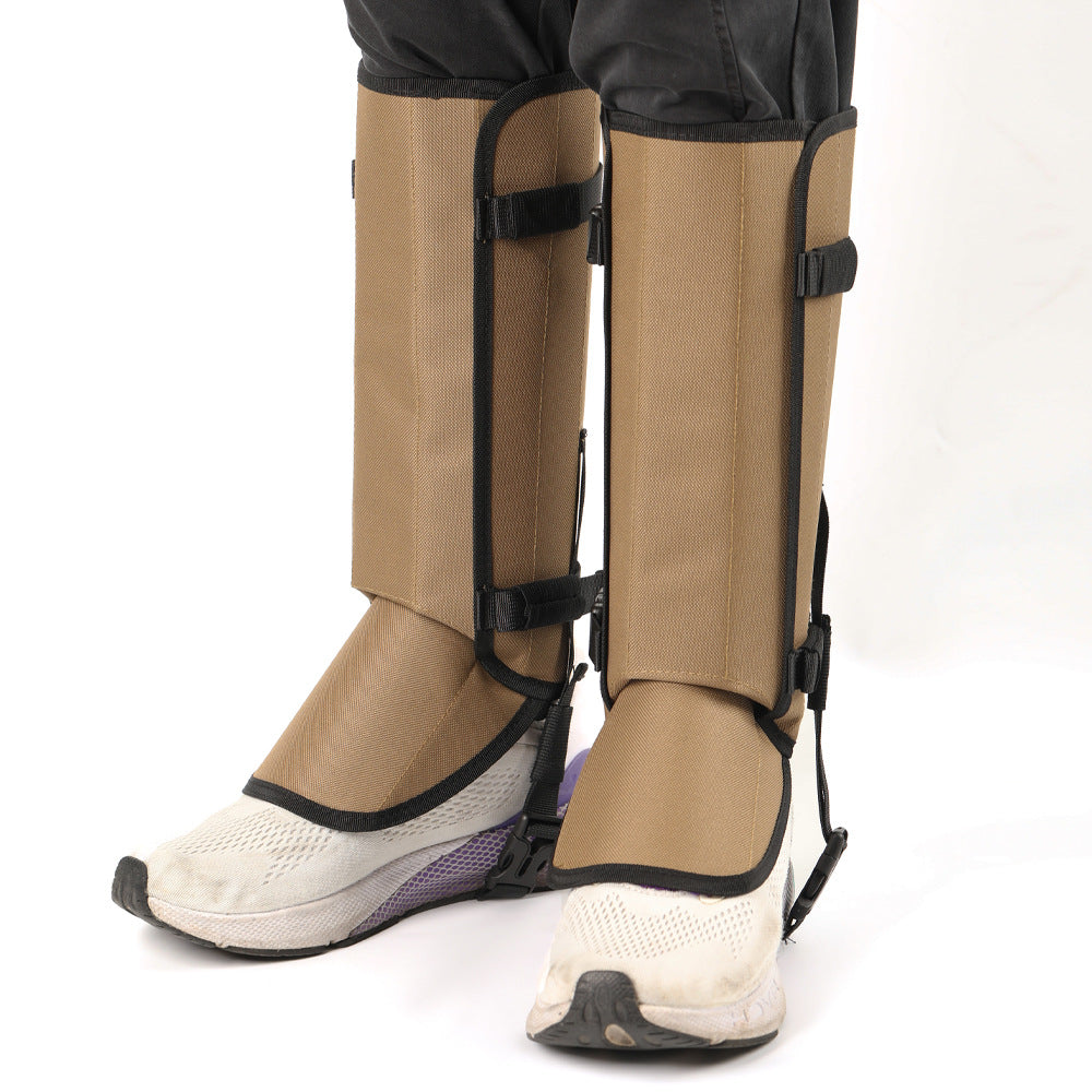 Outdoor Anti-Snake Bite Leg Guards - Hiking Camping Knee Protectors, Snow Shoe Covers, Leg Sleeves, khaki Tristar Online