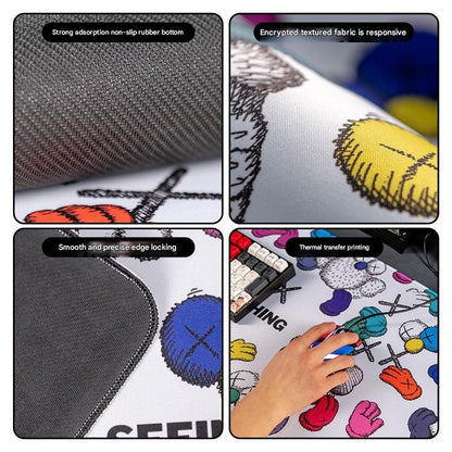 Oversized Cartoon Desk Pad - 80x30cm Mouse Mat, Non-Slip Base (Style 1) Tristar Online