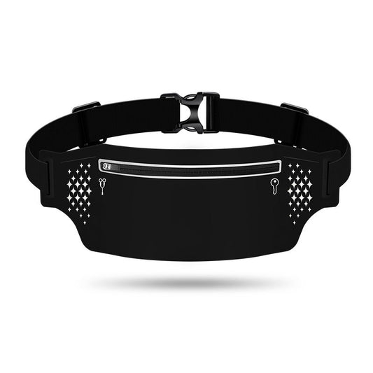 2 Pcs Black Lightweight Women's Running Waist Bag - Splash-Proof Fitness Belt with Stretchable Phone Storage Tristar Online