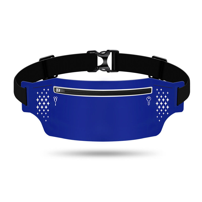 2 Pcs Blue Lightweight Women's Running Waist Bag - Splash-Proof Fitness Belt with Stretchable Phone Storage Tristar Online