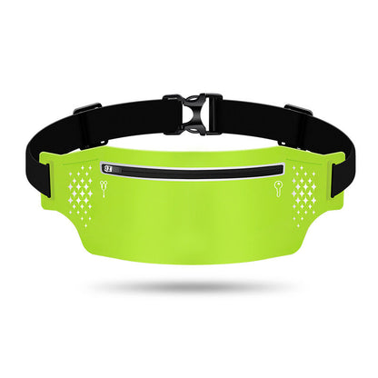 2 Pcs Fluorescent Green Lightweight Women's Running Waist Bag - Splash-Proof Fitness Belt with Stretchable Phone Storage Tristar Online