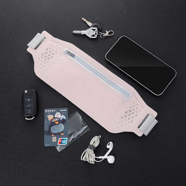 2 Pcs Fluorescent Green Lightweight Women's Running Waist Bag - Splash-Proof Fitness Belt with Stretchable Phone Storage Tristar Online