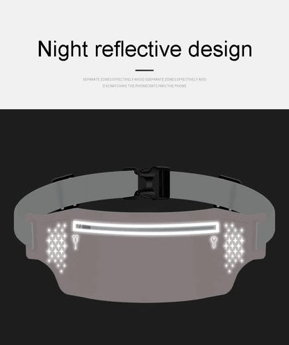 2 Pcs Fluorescent Green Lightweight Women's Running Waist Bag - Splash-Proof Fitness Belt with Stretchable Phone Storage Tristar Online