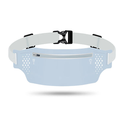 2 Pcs Light Blue Lightweight Women's Running Waist Bag - Splash-Proof Fitness Belt with Stretchable Phone Storage Tristar Online