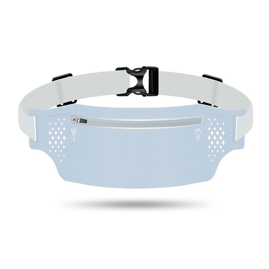 2 Pcs Light Blue Lightweight Women's Running Waist Bag - Splash-Proof Fitness Belt with Stretchable Phone Storage Tristar Online