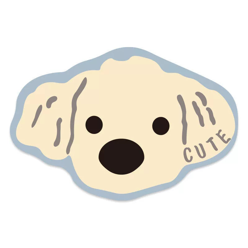 2 Pcs Style 5 Beige Puppy pattern Cartoon Pet Feeding Mat for Cats & Dogs - Absorbent Diatom Mud Splash-Proof Mat, Easy to Clean Tristar Online