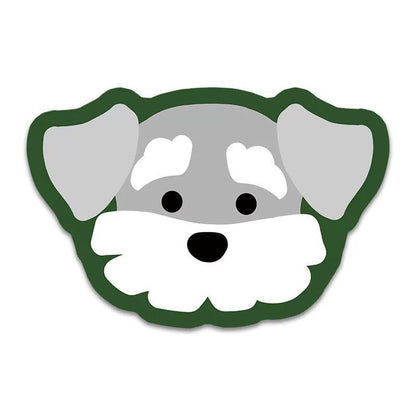 2 Pcs Style 6 Grey and Green Puppy pattern Cartoon Pet Feeding Mat for Cats & Dogs - Absorbent Diatom Mud Splash-Proof Mat, Easy to Clean Tristar Online