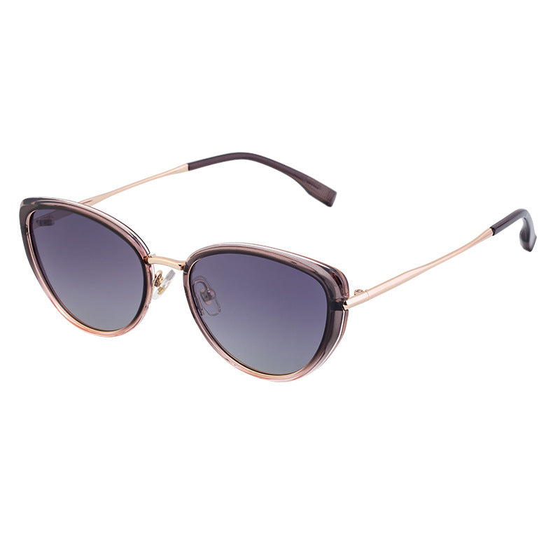 Purple Frame Chic Cat Eye Polarized Sunglasses for Women - Lightweight UV Protection Fashion Eyewear Tristar Online