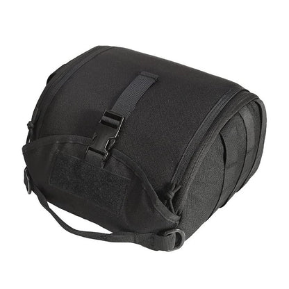 Black Tactical Helmet Bag & Utility Pouch - Padded MOLLE Gear Storage Carrier Tristar Online